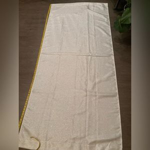 Two panel white sparkling curtains nwot